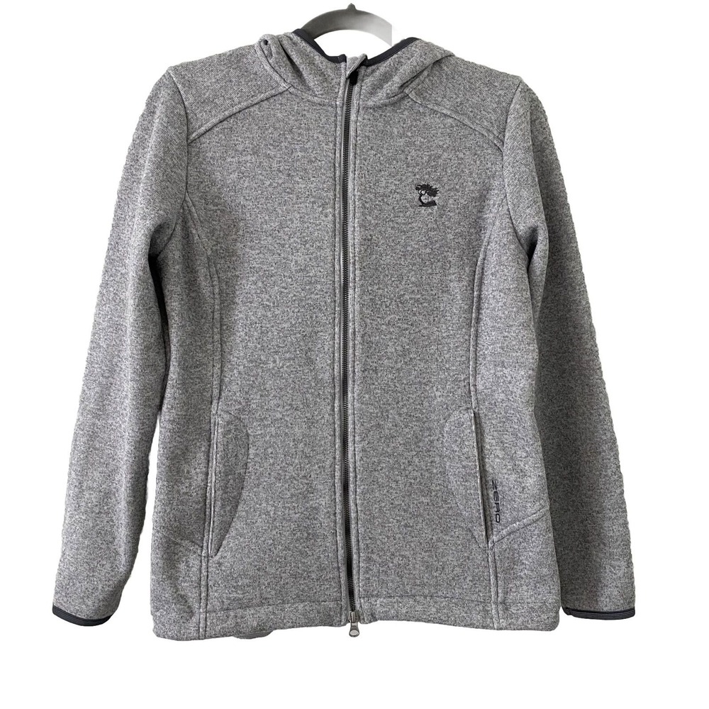 Zero Restriction Women's Full Zip Gray Hooded Jacket Outerwear S Small